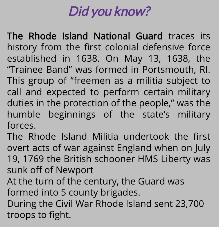 RINewsToday's tweet photo. Did you know?
#RINationalGuard #RhodeIsland #DidYouKnow https://t.co/mmxqZjWaSH