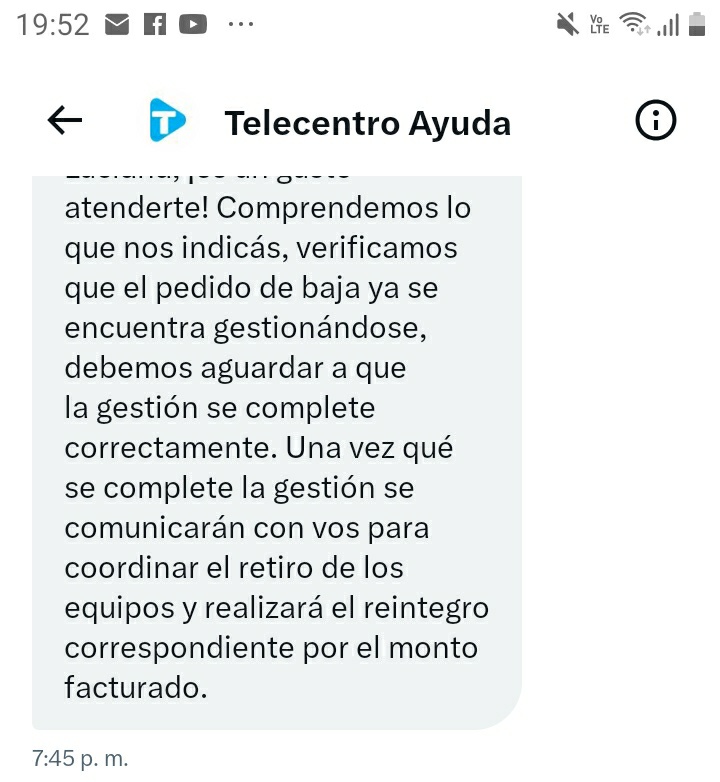cacciagrano's tweet photo. @TelecentroAr es de no creer, si solo le hubieras dada curso a la baja... https://t.co/4US0vzgQ3V