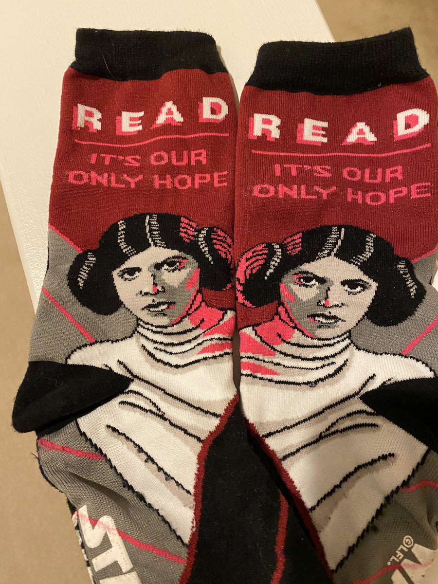 LibraryIngalls's tweet image. May the 4th be with you! And may you read lots of books! 

Read, it’s our only hope. 

Love my @ALALibrary socks! 

#PWCSLibraries