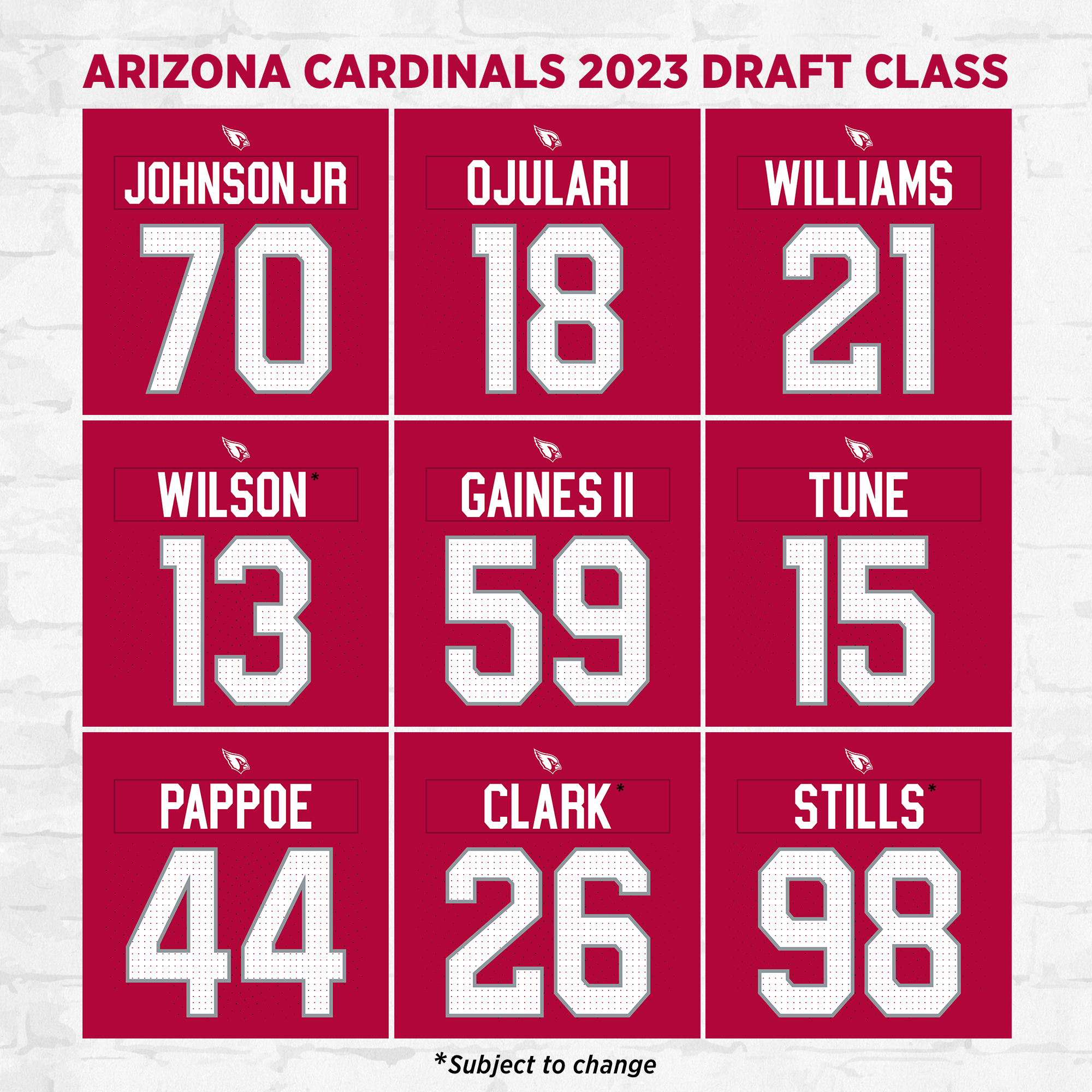 Arizona Cardinals on X: 'heard y'all wanted rookie numbers 