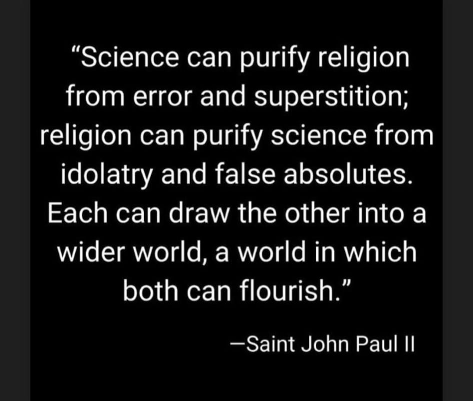 Science and religion are not “either or”. You don’t have to pick one or the other. They both work together to reveal different aspects about reality. #faithandreason #faithandscience