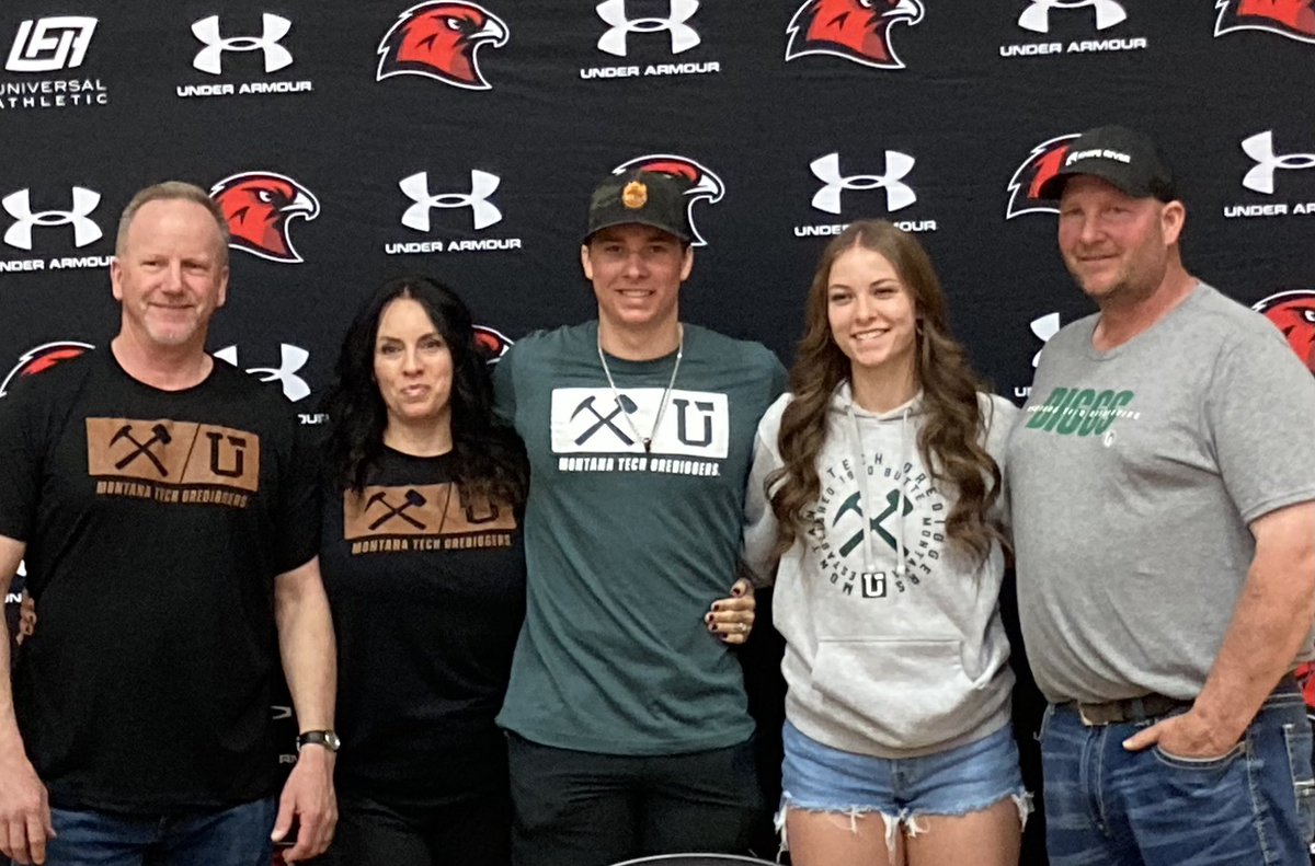 MrDanMills's tweet photo. Congrats to Tyra Opperman &amp; Tailyn Black on their college signings. Tyra will join the track &amp; field team at Montana Tech, and Tailyn will play basketball at Rocky Mountain College. Go Hawks! https://t.co/p2xJxoxMU6