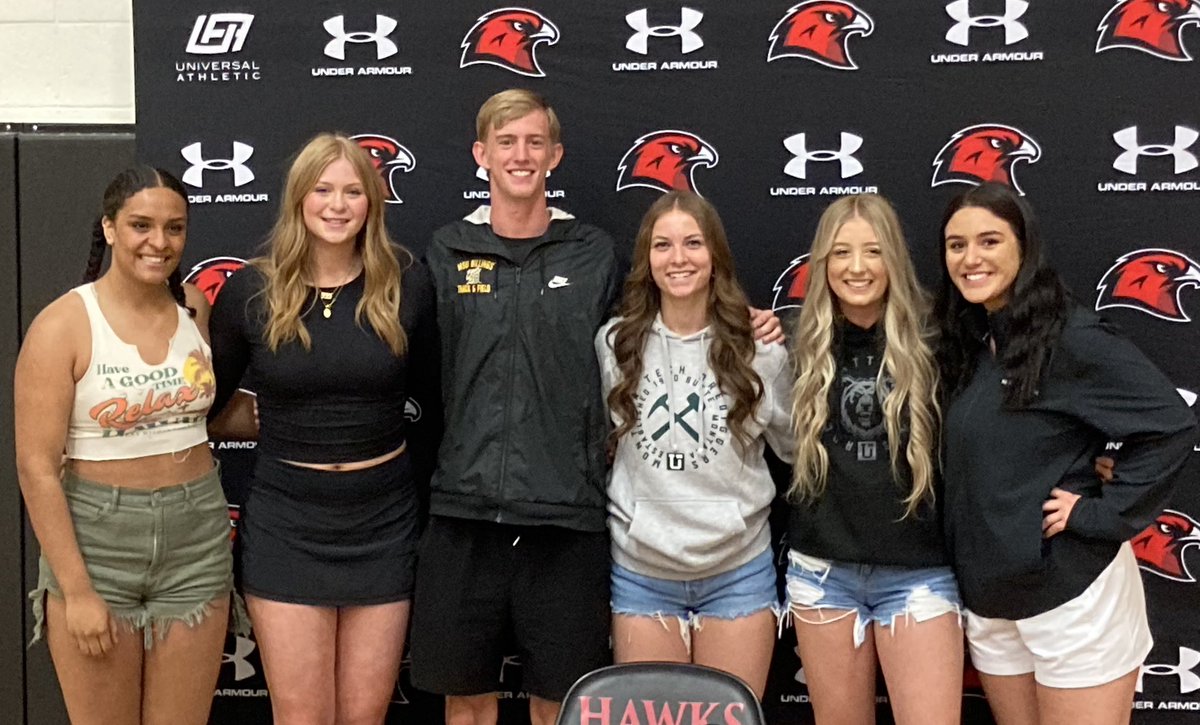 Congrats to Tyra Opperman &amp; Tailyn Black on their college signings. Tyra will join the track &amp; field team at Montana Tech, and Tailyn will play basketball at Rocky Mountain College. Go Hawks!