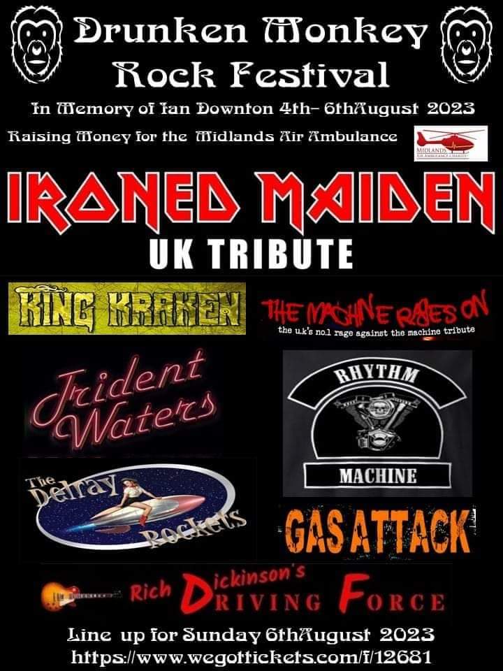 What's that?

You heard we were headlining the Drunken Monkey festival?

The amazing festival in Upton?

Oh my goodness... We are!!!