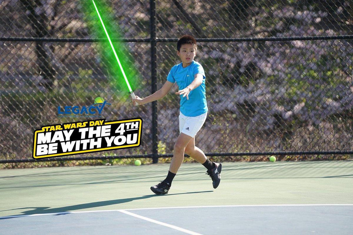 Legacy_YTE's tweet photo. A long time ago on a tennis court far, far, away… #MayThe4thBeWithYou #StarWars #Tennis https://t.co/PWvBzcwErq
