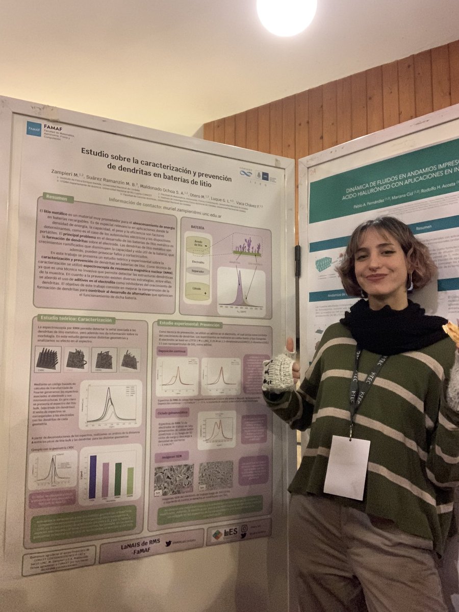 Murielzampieri's tweet photo. Con mi poster en el #VTARM ✨ @NMRLabCordoba https://t.co/UVuXXNupMP