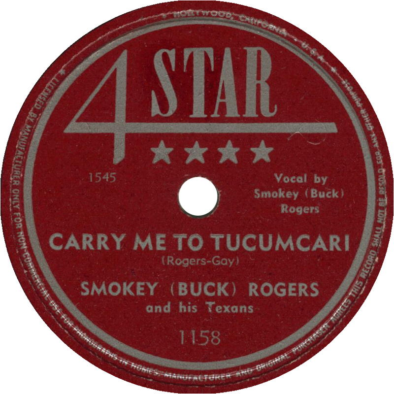 #Get_Around_Songs_2023 Carry 
#WesternSwing 🤠

Carry Me To Tucumcari - Smokey Rogers & His Texans (1947) youtu.be/8M4ZRZcWHUM
