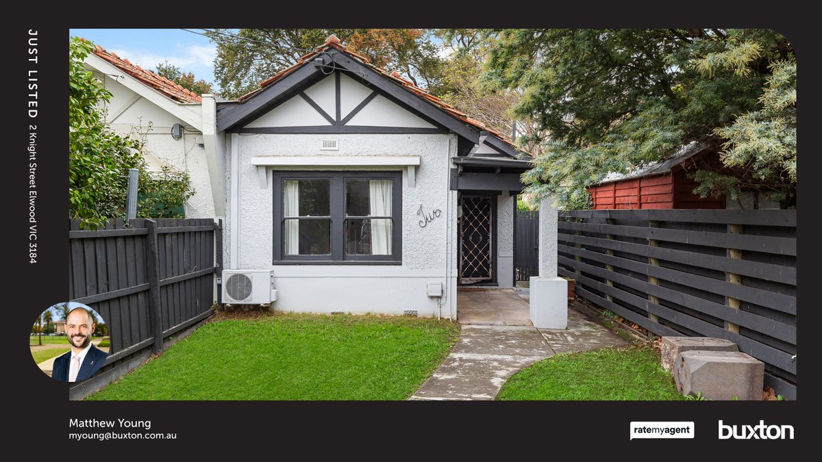🛌 3 🛀 1
📍 2 Knight Street, Elwood, VIC, 3184

My latest listing on RateMyAgent.

rma.reviews/xkqPhzla4khW

...
#ratemyagent #realestate #Buxton_Port_Phillip__St_Kilda