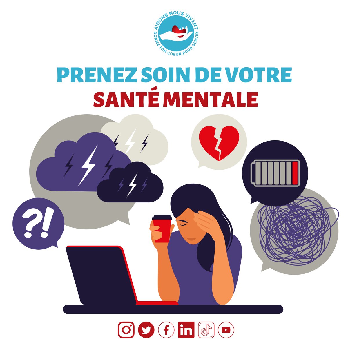 ANV____'s tweet photo. 📌 Nous vivons dans une société qui nous pousse constamment à être performants et à réussir, mais il est essentiel de se rappeler que notre bien-être mental doit également être une priorité. 💭💪 https://t.co/LVPrBEr777