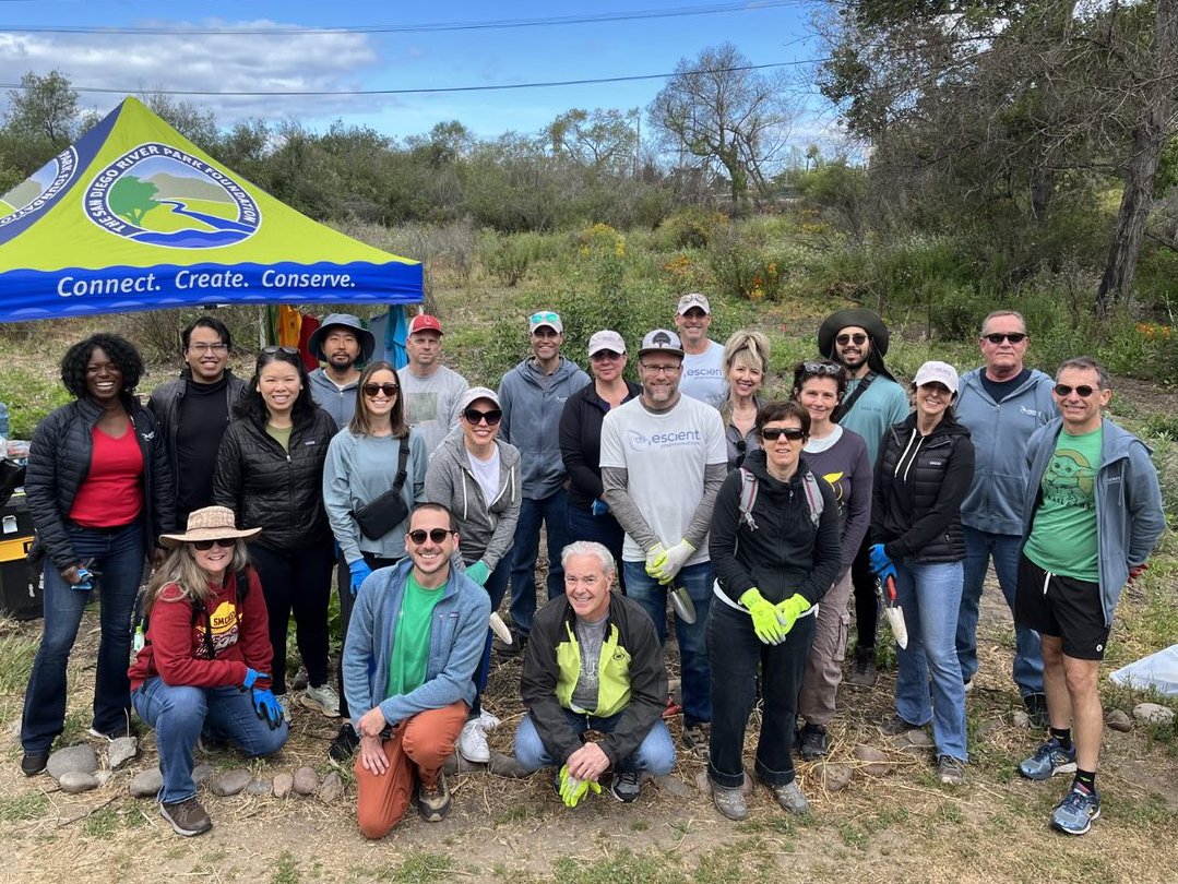 Escient Pharmaceuticals (@escientp) on Twitter photo The Escient team getting our hands dirty and assisting with habitat restoration <a href="/SanDiegoRiver/">San Diego River Park Foundation</a>! Grateful to have the opportunity to positively contribute to the upkeep of our beautiful community. The Escient team getting our hands dirty and assisting with habitat restoration <a href="/SanDiegoRiver/">San Diego River Park Foundation</a>! Grateful to have the opportunity to positively contribute to the upkeep of our beautiful community.