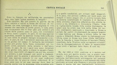 La pagina del mese
(con <a href="/Una_Citta/">Una città</a>)

"Sono io, dunque, un militarista, un guerrafondaio, una tigre ircana assetata di sangue?" ...
(Gaetano Salvemini sulla politica estera italiana e il pacifismo)
bibliotecaginobianco.it/?p=397&t=la%2D…