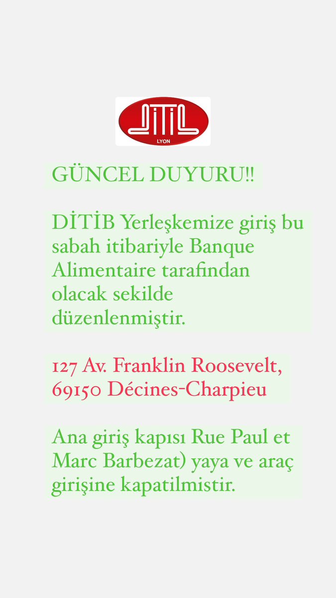 Lyon Ditib (@ditiblyon) on Twitter photo 