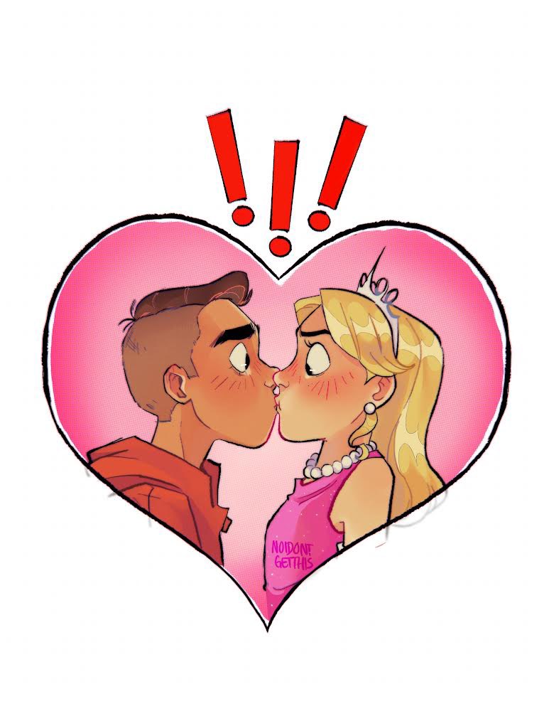 @noidontgetthis made something wonderful and adorable for me! Bask in the #Carlola cuteness of this accidental(?) kiss 💋 #TheLoudHouse #TheCasagrandes #LolaLoud #CarlCasagrande #Nickelodeon