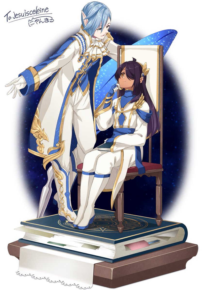 alasondria's tweet photo. i like to make my oc and luther pso2 kiss (´・ω・｀)  

💙ememing 💙Nyaaaki__
💙2674_5 💙vertraumen_ https://t.co/1cA1N5e9Gh