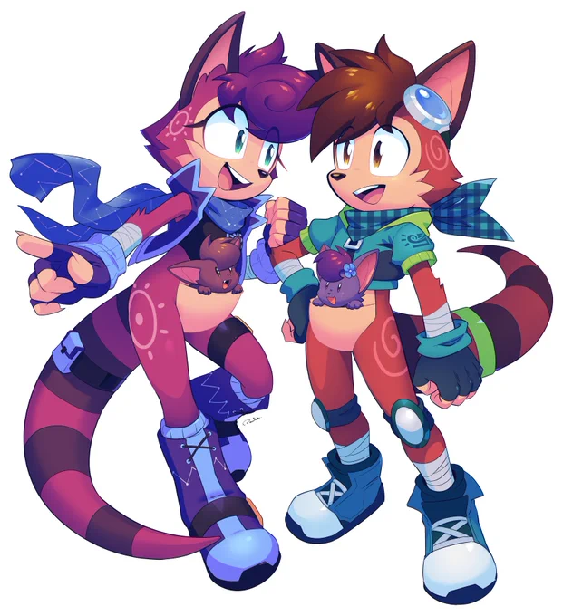 Commission for   Here's Zoey and Alex!  Thank you very much for commissioning me! 