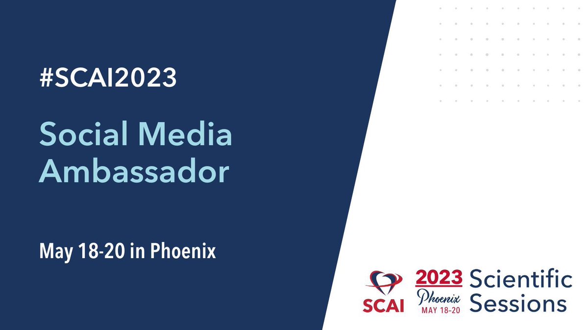 T minus 2 weeks to @SCAI #SCAI2023 annual sessions in Phoenix! See you all there for education, research, innovation and of course networking and the social aspects! @scaielm @SVRaoMD @mirvatalasnag @BinitaShahMD @arnoldseto @DLBHATTMD @baileyannRN @AnkurKalraMD @djc795