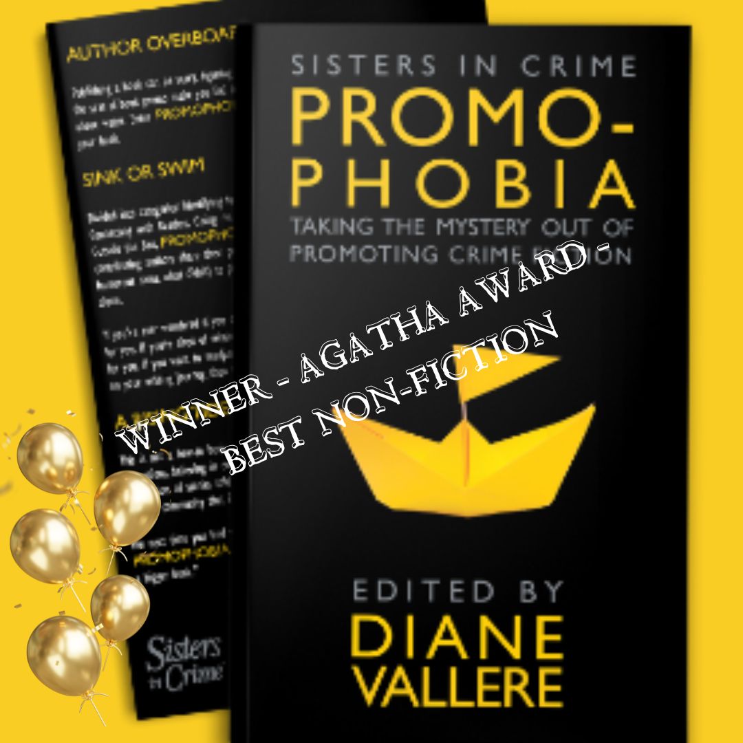 Does book promotion scare you shitless? Here's help - winner of 2022 Agatha Award for Best Non-Fiction. #bookpromotion #sellmorebooks #agathaawards #sistersincrime #SINC