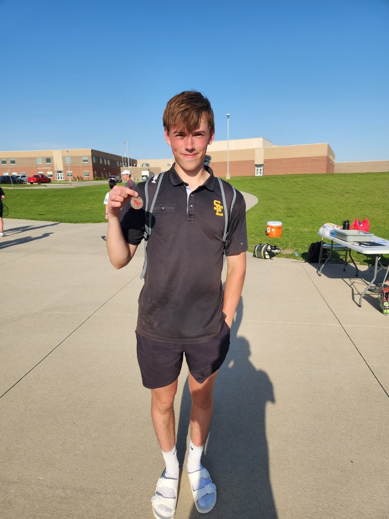 Carson Manning with a 3rd place finish at the North Polk Invite