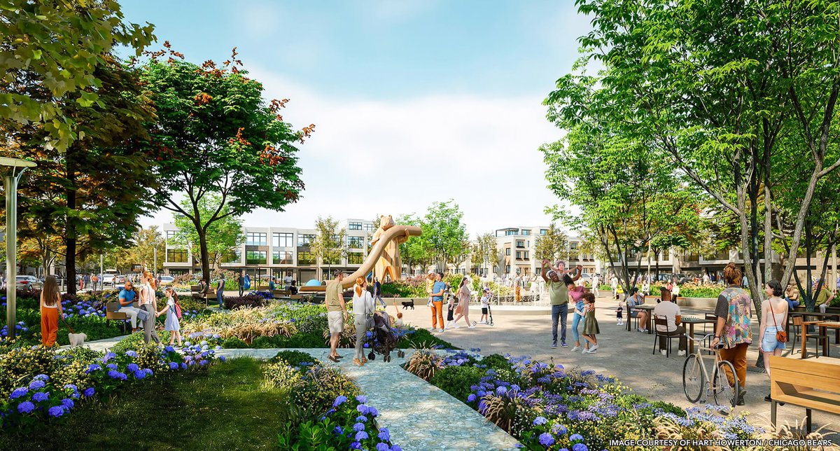 FOS's tweet photo. The Chicago Bears are moving closer to building a $5 billion campus, anchored by a $2.2 billion domed stadium.

The team has formally requested to begin the demolition of Arlington International Racecourse.

Full story » https://t.co/rhIWHQ74uz https://t.co/UOMwMs6J99