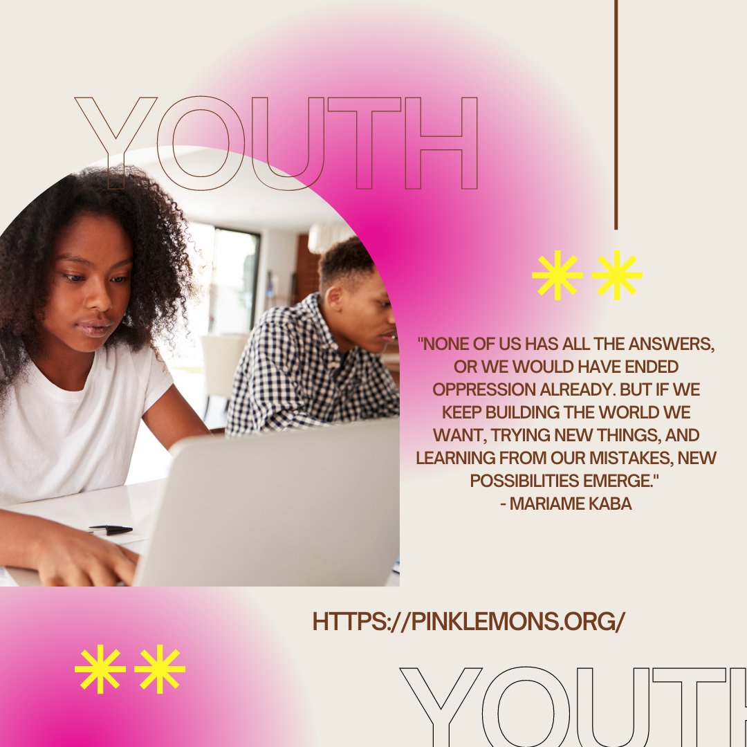 Dear young ppl, you must understand you are significant and your voice and perspectives matter. Push for progress and innovation for the betterment of society and the creation of new opportunities. Your efforts will be positive transformations and possibilities for the future.