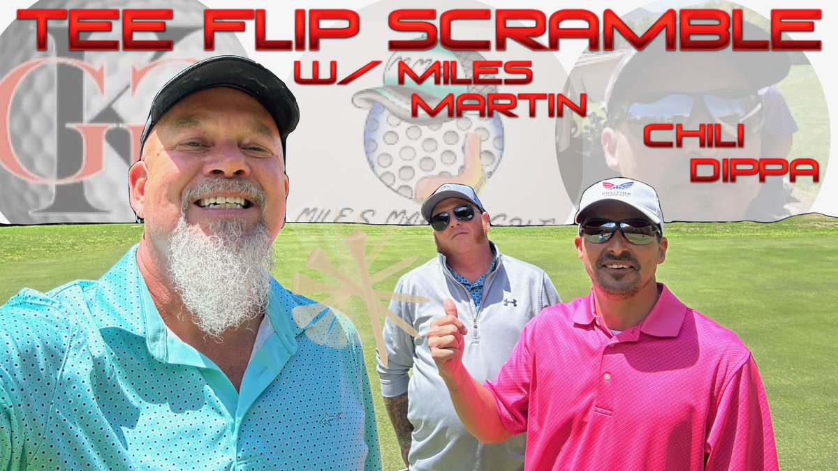 GregKortmanGolf's tweet photo. New video just dropped: Good Good Tee Flip Scramble with @miles_martin_golf and @markjoldfield 
https://t.co/5MtilfZUCv
#golfscramble #colab #youtubegolf https://t.co/ySmcWmU3mN