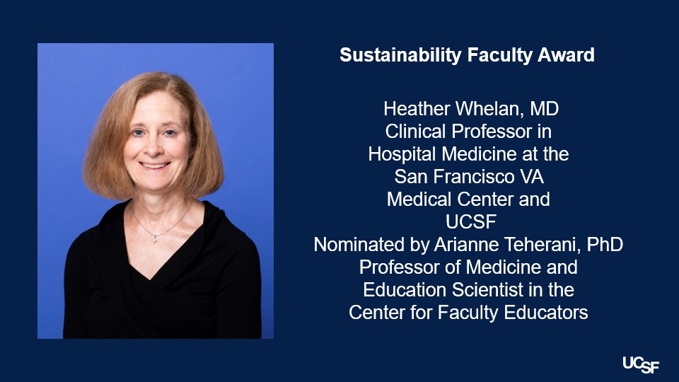 SustainUCSF's tweet photo. UCSF Sustainability Awards #UCSFproud #UCSFGreenEvents https://t.co/fzEYyxeri3