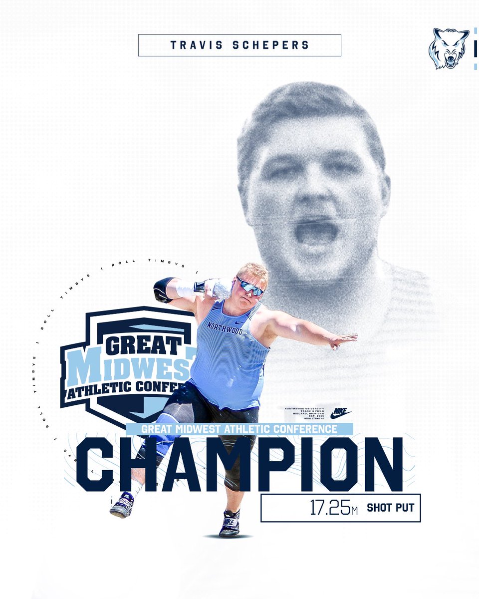 nutimberwolves's tweet photo. IT’S A SWEEP🧹 
@northwoodtrack sweeps the G-MAC podium in the shot put!
#rolltimbys🐺 https://t.co/s11IlcWNlv