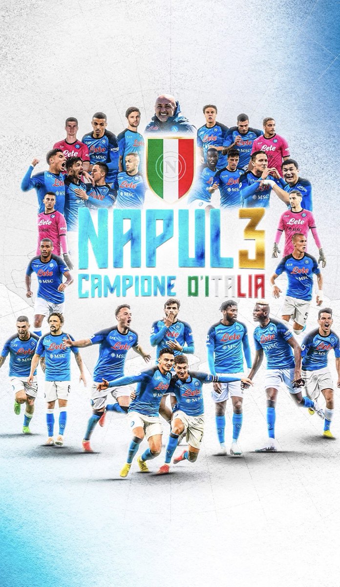WE ARE THE CHAAAAMPIONS 💙 #ForzaNapoliSempre