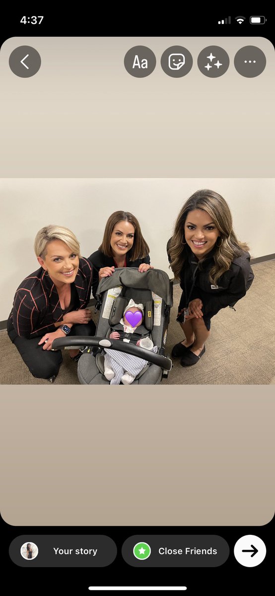 Baby girl’s first visit to @kcalnews. 📺