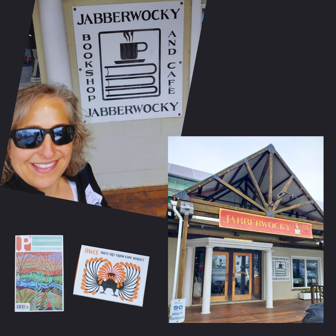 We have been on the prowl around New England! Last week Emily was in Newburyport, Massachusetts for the @NBPTLitFest where she picked up the new edition of @pshares (edited by Alice Hoffman!) and a lovely boxed set of cards at @JabberwockyBks. #biblioadventures #Massachusetts