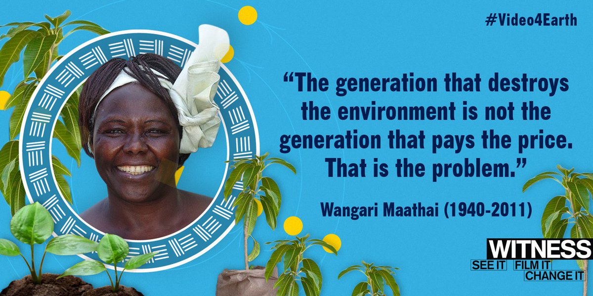 We honor Professor Wangari Maathai (1940-2011), a veritable giant amongst a host of ancestral #EarthGuardians from the Mother Continent.

Wangari encouraged women’s leadership in social change, and empowered communities to fight for #EnvironmentalJustice.

#EarthJustice
