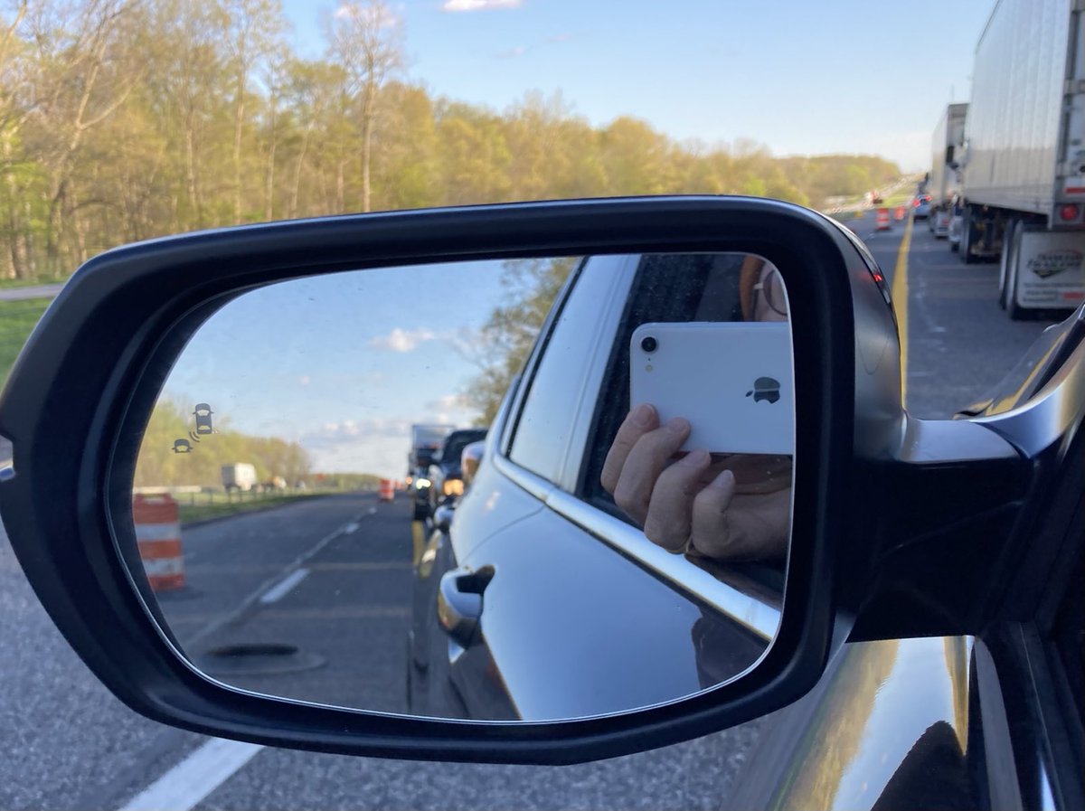 Based on how long we’ve been stuck in traffic, I’d estimate southbound I-69 is backed up from Gas City to E Lansing. Nice work INDOT