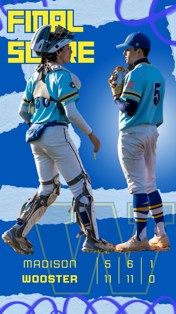 Woo_Baseball's tweet photo. 🚨VARSITY FINAL🚨

Madison 5, Wooster 11! Generals improve to 14-2 (10-1) behind a strong outing by @ElishaSteiner8 (3-0, 2H, 1ER, 10K)! Offense led by:

@BradyBowen18 2H, 4RBI, 1R
@dylan33hudson 2H, 3R
@aj_likowski 2H, 3RBI, 2R

#COMPETE

#GoWoo | @alwaysageneral https://t.co/Mw2niCocfF