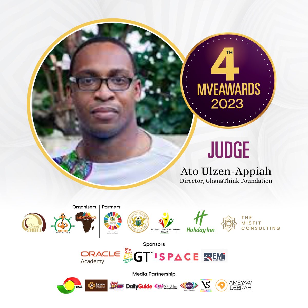Meet <a href="/Abocco/">Ato Ulzen-Appiah #MightyAfrican</a>  Judge @: Mentorship and Volunteerism Excellence Awards 2023
 
A seasoned professional in volunteerism and mentorship and will bring onboard his experience, expertise and integrity in making a great decision.
 
 #globalcaptains #sdgs2030  #mveawards