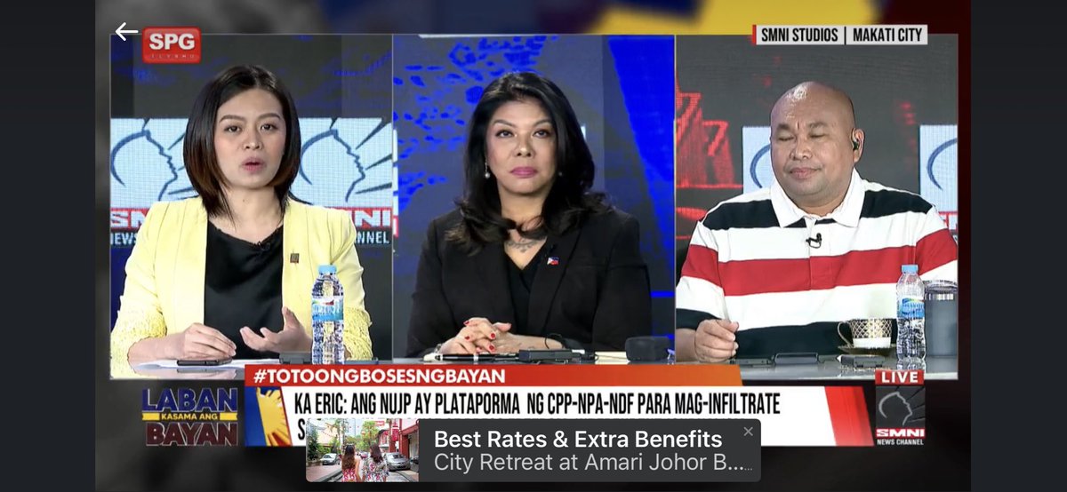 carloshconde's tweet photo. On #PressFreedom day, a pro-Marcos govt,pro-Duterte TV network redtagged journalists @desamting,@nburgosjr, the entire leadership of @nujp, as well as several activists in the Philippines. Deplorable harassment that puts their lives in danger. #redtagging

https://t.co/yk9GnTdWxy https://t.co/BVsjjViSWq