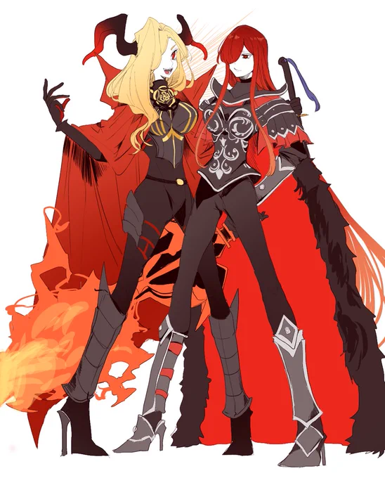 ないすばでぃな2人 ※魔王信長、ドラコー衣装チェンジ  #FGO