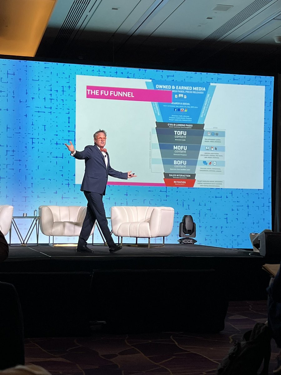 Absolutely loving this keynote by <a href="/DrewDavisHere/">Andrew Davis</a> at #JoltConference. #marketingfunnel