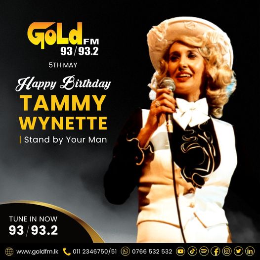 HAPPY BIRTHDAY TO TAMMY WYNETTE TUNE IN NOW 93 / 93.2 Island wide     