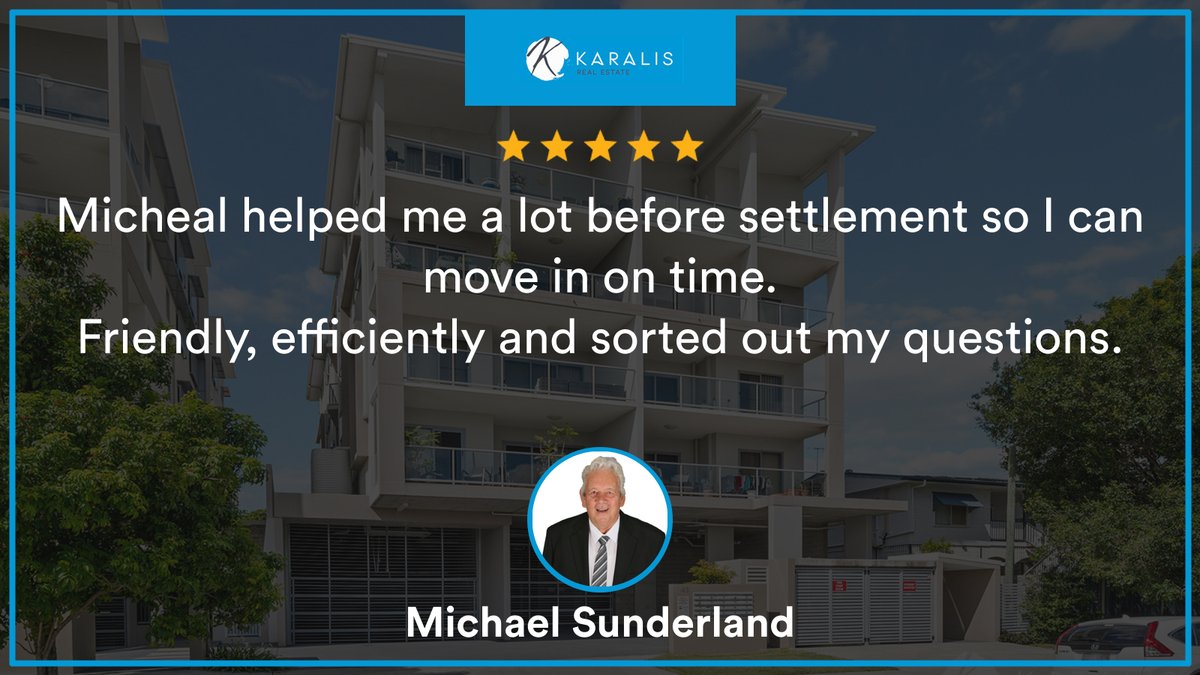 RealEstate4122's tweet photo. Our agent’s latest RateMyAgent review in Upper Mount Gravatt

https://t.co/ByrzZ2Ohmm

...
#ratemyagent #realestate #Karalis_Real_Estate https://t.co/b8EJQOQZlV