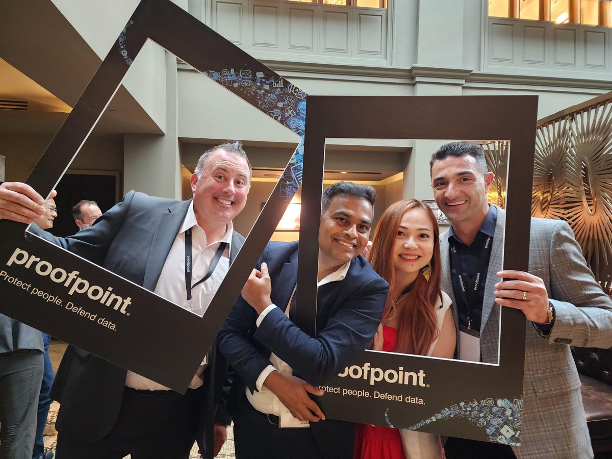 proofpoint's tweet photo. Yesterday was an exciting day for our #APAC team as they hosted Proofpoint's first APAC Partner Connect event of 2023 in #Singapore and a CISO roundtable in Adelaide, #Australia. 🌏
Thank you to all partners and community members who joined us!
#CISO #ChannelIT #cybersecurity https://t.co/KXhWuaw6IE