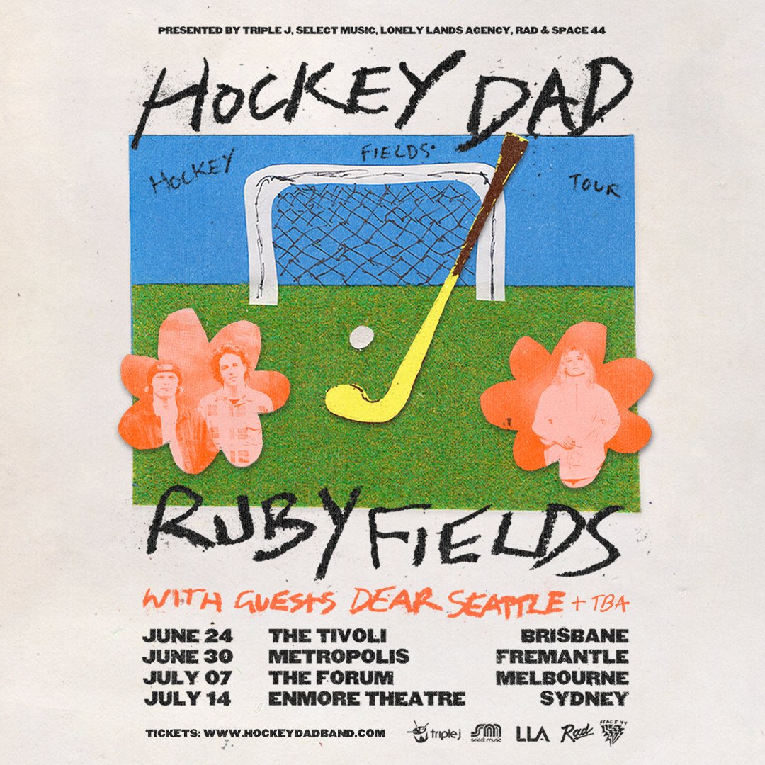 RUBY FIELDS (@rubyfieldsm8) on Twitter photo HOCKEY FIELDS TOUR 🏑🌸 so stoked on this one with our best mates <a href="/hockeydadband/">HOCKEY DAD</a> <a href="/dearseattleband/">Dear Seattle</a> been wanting to do it for ages.
Tickets on sale Tuesday 10am aest.
sign up now for early access 🧡 so blurrr
bit.ly/hockey-fields HOCKEY FIELDS TOUR 🏑🌸 so stoked on this one with our best mates <a href="/hockeydadband/">HOCKEY DAD</a> <a href="/dearseattleband/">Dear Seattle</a> been wanting to do it for ages.
Tickets on sale Tuesday 10am aest.
sign up now for early access 🧡 so blurrr
bit.ly/hockey-fields
