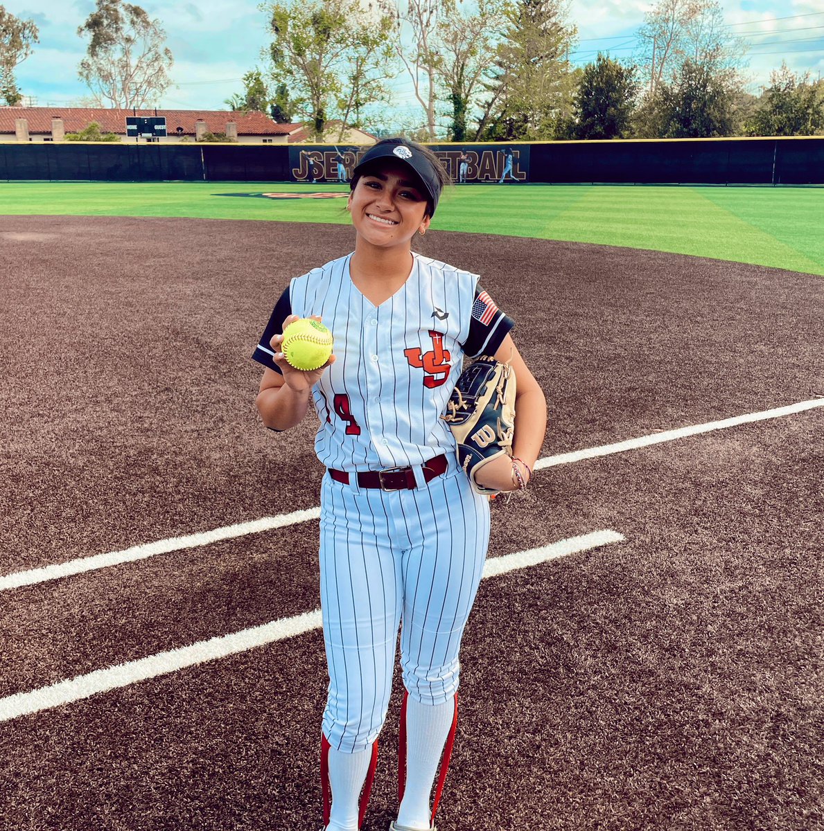 Our Pitcher, Eva Hurtado #14, threw a NO hitter against Warren today 👏🏼 CONGRATS EVA!! 🎊 <a href="/evahurtado06/">Eva Hurtado</a>