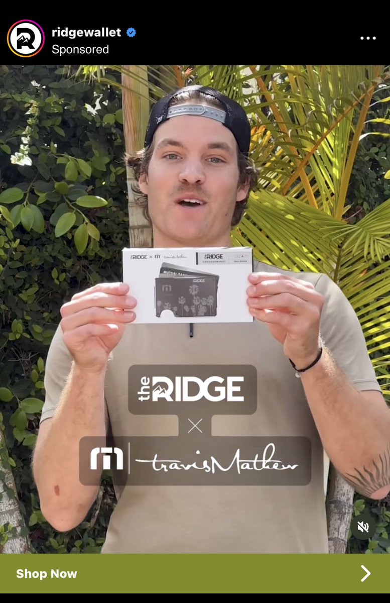 nick_schmidt_10's tweet photo. Settling in for some post-workout cardio and who do I see in my feed but former student @MrJayCroft on an add for @ridgewallet & @TRAVISMATHEW #famous #itsthewater https://t.co/dpwVBLJk1S
