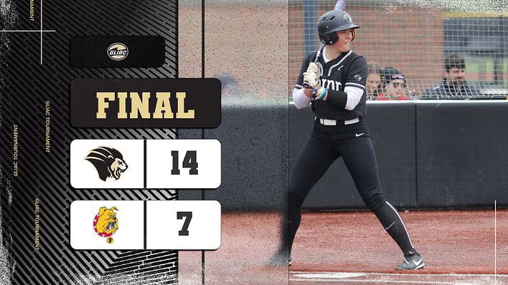 PNWathletics's tweet photo. PRIDE WIN &amp; ADVANCE!!! 🔥🔥🔥
The @PNWSoftball team win their opening round contest vs. Ferris State in the GLIAC Tournament, 14-7!
A big 8-run fifth inning helped lift the Pride over the Bulldogs!
The team next plays 2-seed Saginaw Valley St. tomorrow at 4 PM CT!
#RoarPride 🦁 https://t.co/1D9g8YLL5f