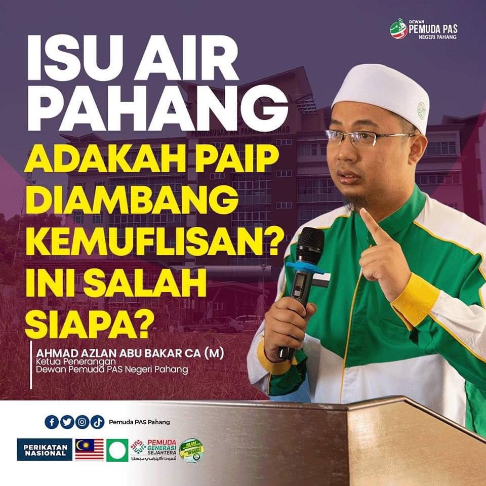 pas_pahang's tweet photo. ISU AIR PAHANG: ADAKAH PAIP DIAMBANG KEMUFLISAN? INI SALAH SIAPA?

https://t.co/8p3KJiROSZ https://t.co/wQ6JlqiojW