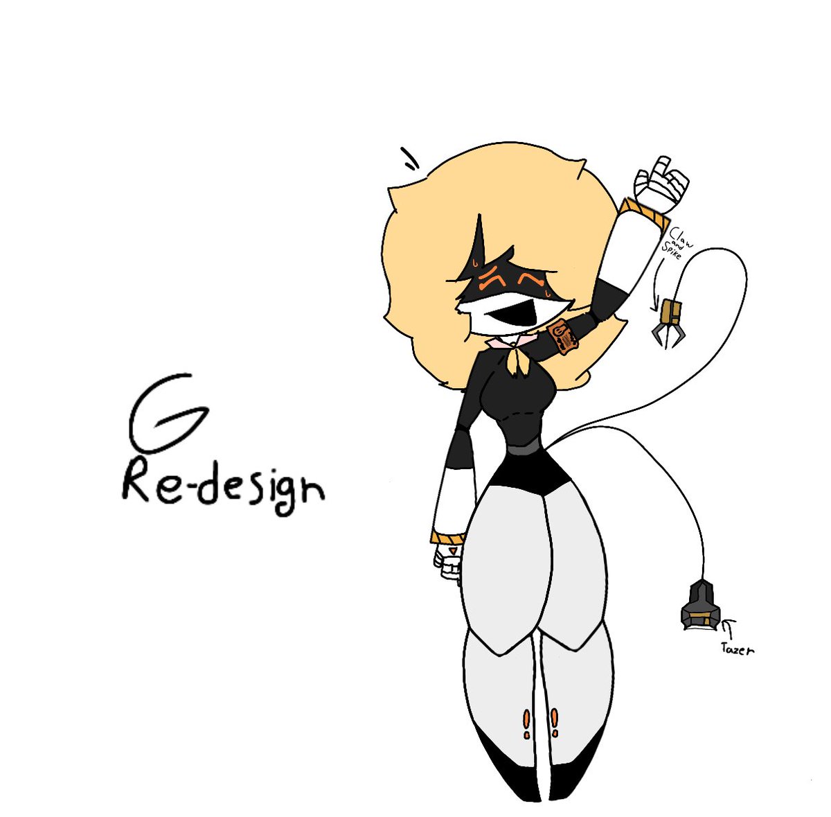 stargirldeku's tweet photo. //REDESIGN!!! Bc I changed her slightly a few times and got bored of her original look...
#MurderDrones #GlitchProduction #glitchproductions
#SerialDesignationG https://t.co/cGSR1DluON