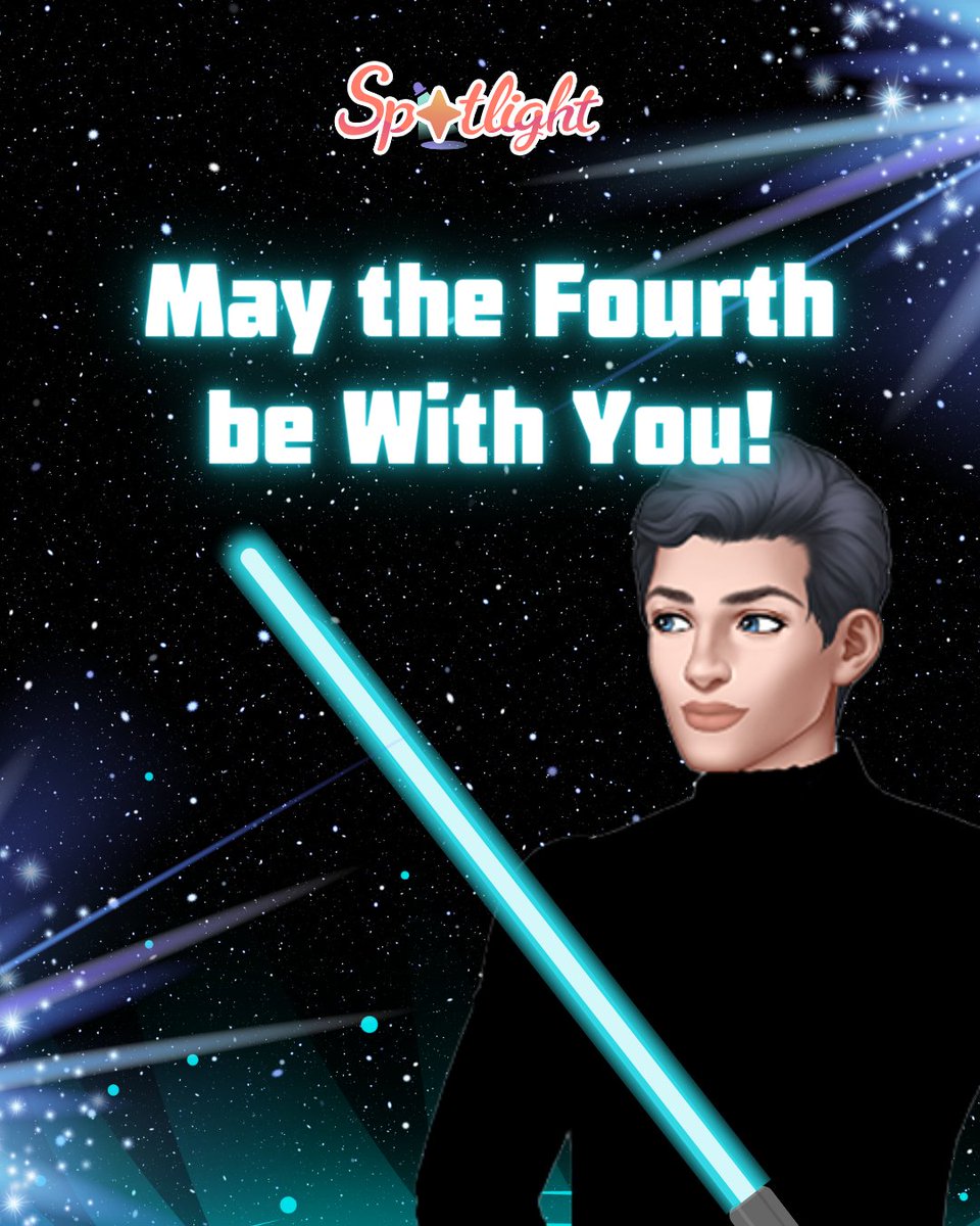 play_spotlight's tweet photo. May the fourth be with you Stars! ✨🚀 Celebrate Star Wars Day with Spotlight get ready to find romance throughout the galaxy! 🌟

#PlaySpotlight #MayThe4thBeWithYou https://t.co/47rNVliXyF