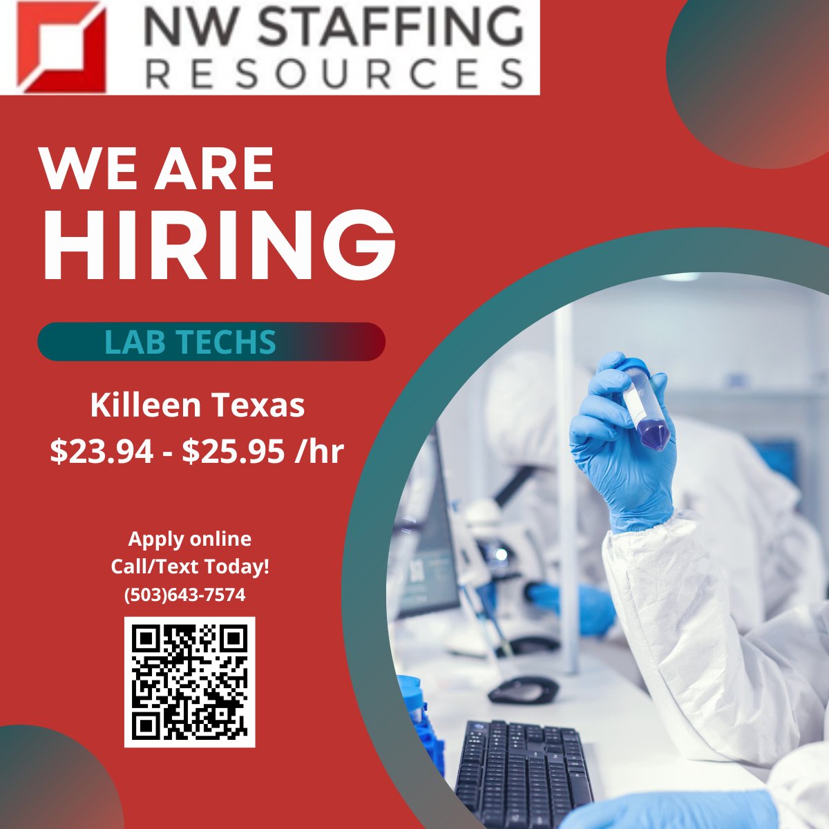 We are seeking highly motivated and detail-oriented lab techs who are passionate about science and committed to excellence! #nowhiring #labtech #science #chemicalmanufacturing