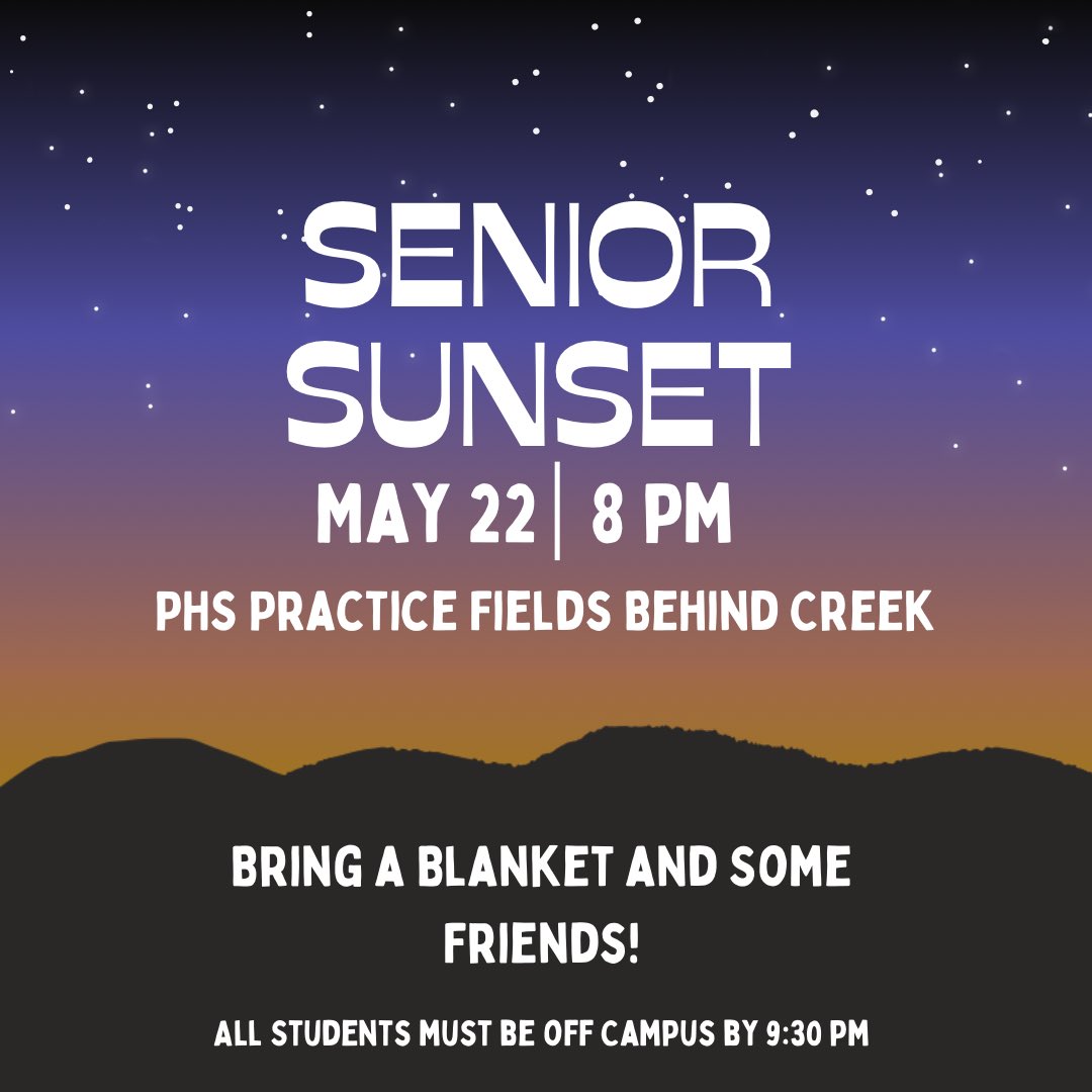 As our senior year is coming to an end we would like to get the class of 2023 together one last time!! 
SENIORS ONLY!!