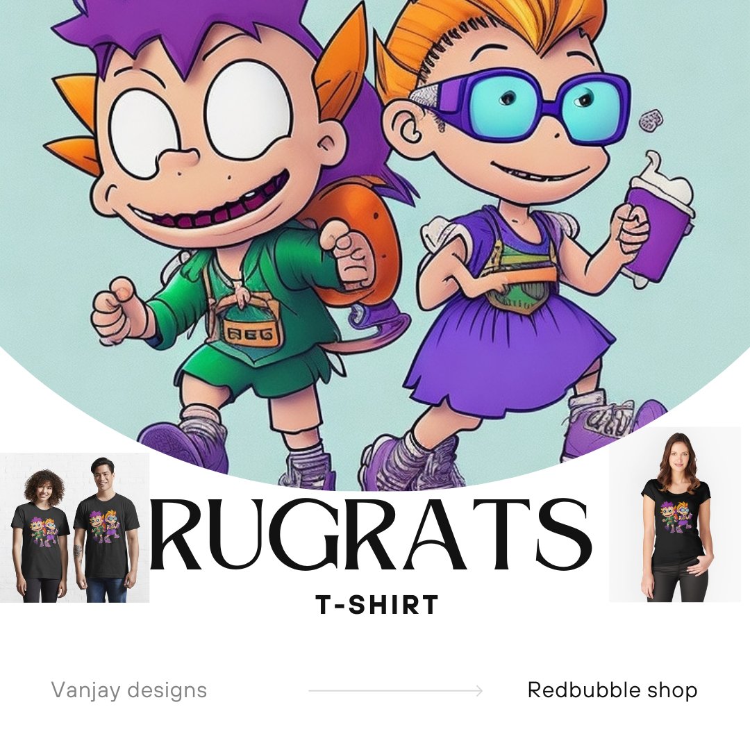 Hey everyone! Check out my latest t-shirt design featuring the one and only Reptar from Rugrats - "Reptar on the Loose: A Rugrats Adventure"
tinyurl.com/3m3v6cks
#tshirts, #tshirtshop #tshirtprinting #tshirtdesign #tshirtslovers #Rugrats #shirt  #tshirtbrand #kidsfashion